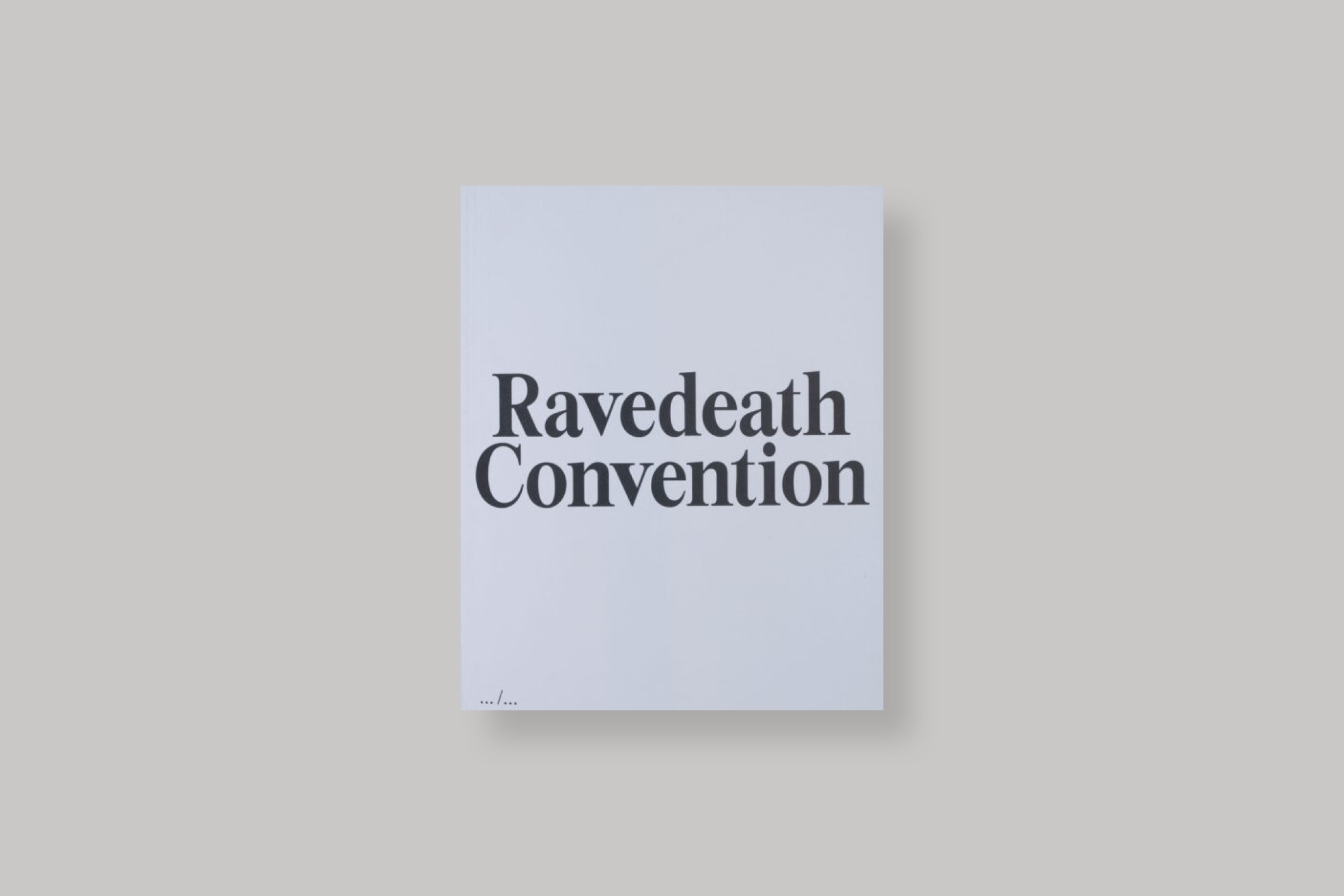 convention-ravedeath-art-paper-editions-cover